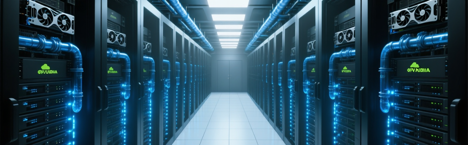 GPU cloud data centre with AMD and NVIDIA servers